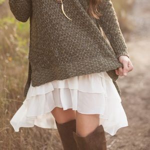 🔥🔥Grace & Lace Chiffon High/low Extender *New